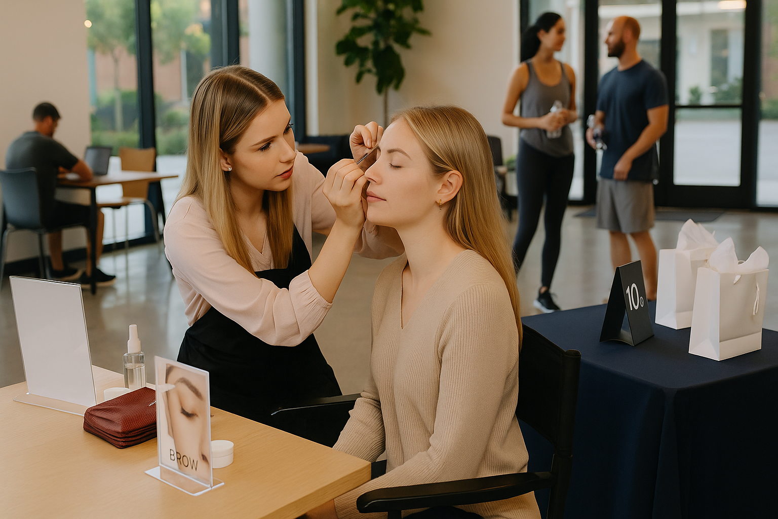 Local Popup event marketing for beauty salon