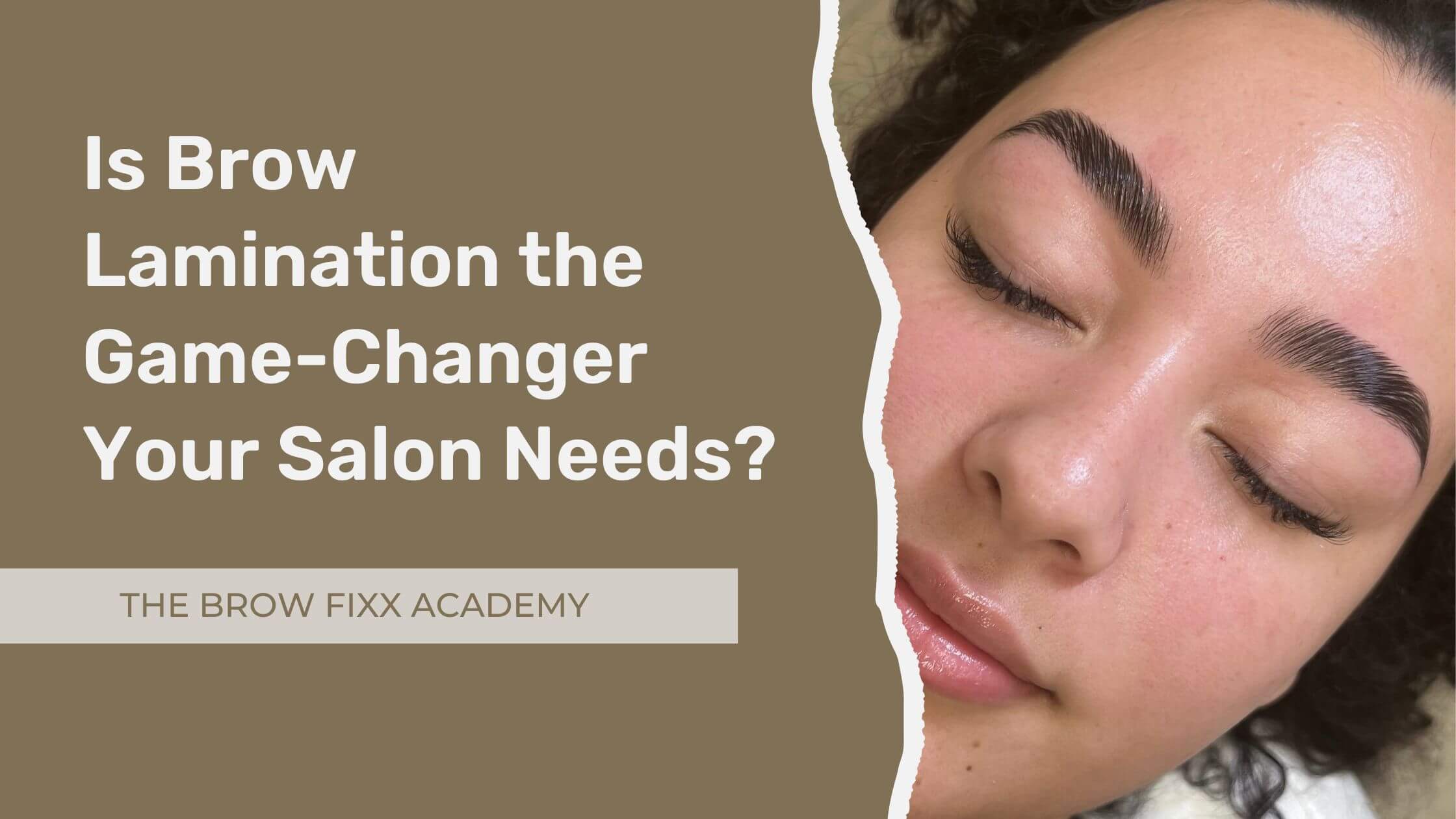 brow lamination online course is a game changer