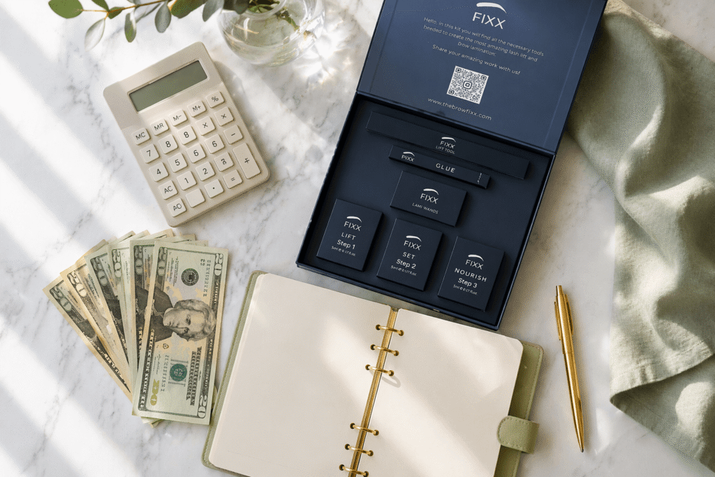 Lash Lift and brow lamination online course with kit